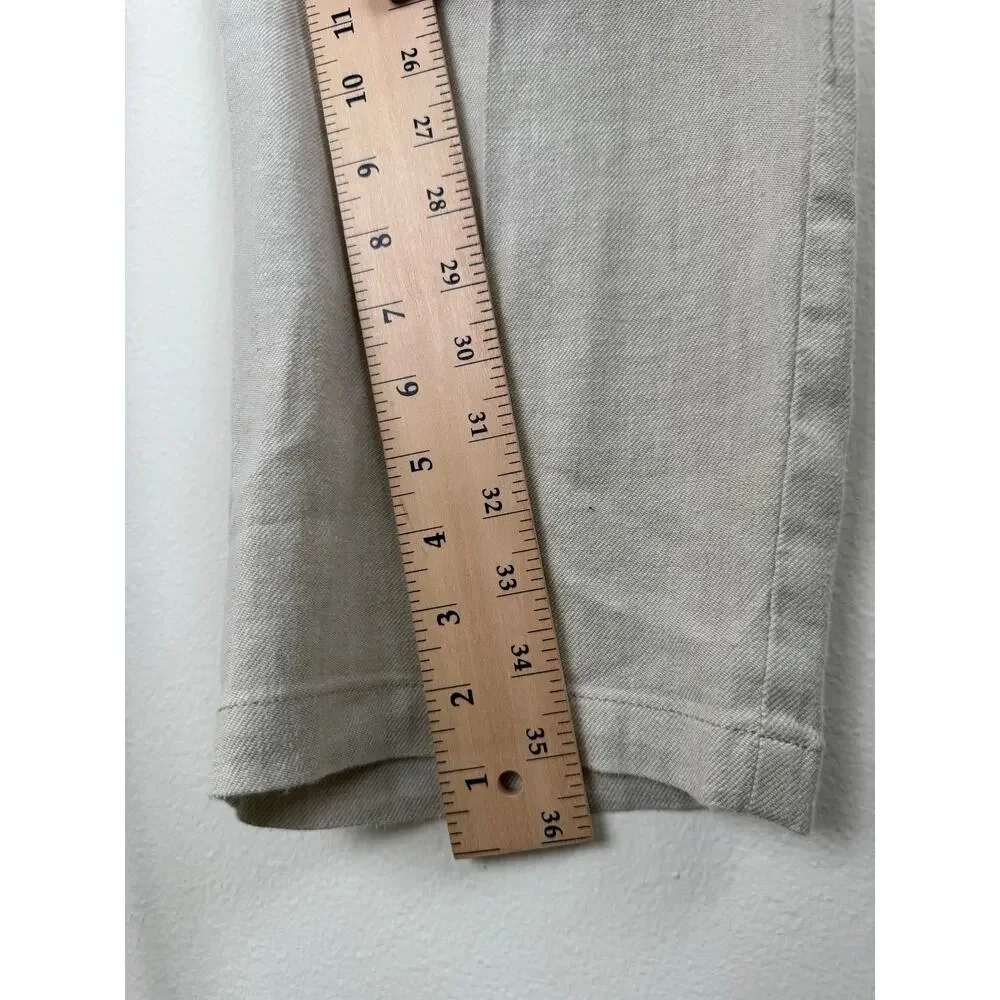 Tommy Bahama Linen Blend Casual Pants Beige Large 35